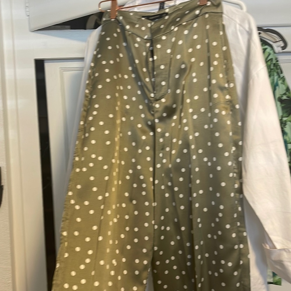 Satin trousers